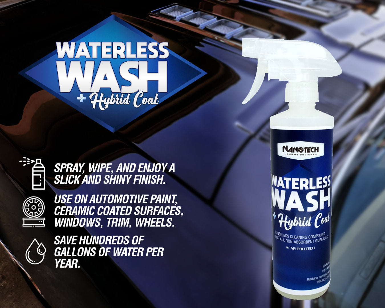 WATERLESS WASH + HYBRID COAT